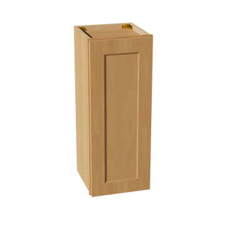 HT - W1230: Timber Wood Shaker 12"W x 30"H 1 Door & 2 Shelves Standard Wall Cabinet - homecabinets