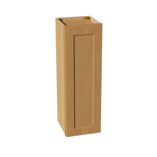 HT - W1236: Timber Wood Shaker 12"W x 36"H 1 Door & 2 Shelves Standard Wall Cabinet - homecabinets