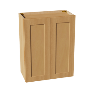 HT - W2430: Timber Wood Shaker 24"W x 30"H 2 Doors & 2 Shelves Standard Wall Cabinet - homecabinets