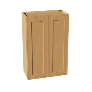 HT - W2436: Timber Wood Shaker 24"W x 36"H 2 Doors & 2 Shelves Standard Wall Cabinet - homecabinets