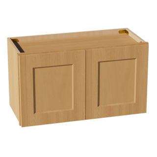 HT - W2715: Timber Wood Shaker 27"W x 15"H 2 Doors Standard Wall Bridge Cabinet - homecabinets