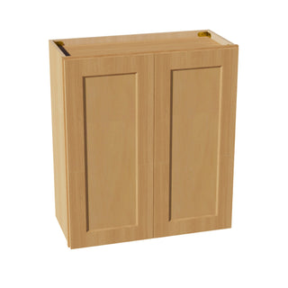 HT - W2730: Timber Wood Shaker 27"W x 30"H 2 Doors & 2 Shelves Standard Wall Cabinet - homecabinets