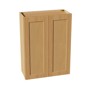 HT - W2736: Timber Wood Shaker 27"W x 36"H 2 Doors & 2 Shelves Standard Wall Cabinet - homecabinets