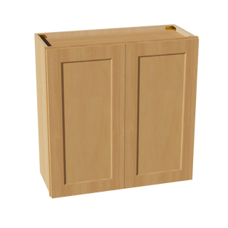 HT - W3030: Timber Wood Shaker 30"W x 30"H 2 Doors & 2 Shelves Standard Wall Cabinet - homecabinets