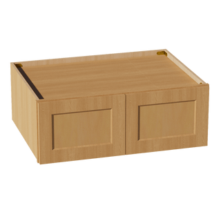 HT - W331224: Timber Wood Shaker 33"W x 12"H x 24"D 2 Doors Standard Bridge Wall Cabinet - homecabinets