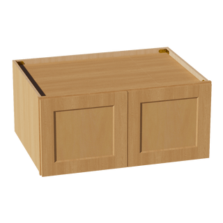 HT - W331524: Timber Wood Shaker 33"W x 15"H x 24"D 2 Doors Standard Bridge Wall Cabinet - homecabinets