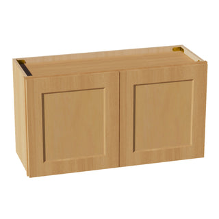 HT - W3318: Timber Wood Shaker 33"W x 18"H 2 Doors Standard Wall Bridge Cabinet - homecabinets