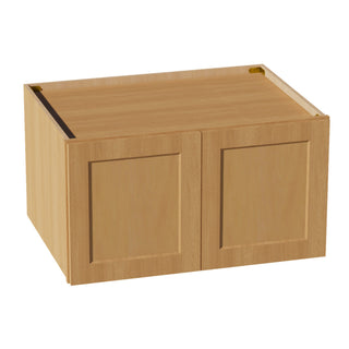 HT - W331824: Timber Wood Shaker 33"W x 18"H x 24"D 2 Doors Standard Bridge Wall Cabinet - homecabinets