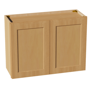 HT - W3324: Timber Wood Shaker 33"W x 24"H 2 Doors Standard Wall Bridge Cabinet - homecabinets