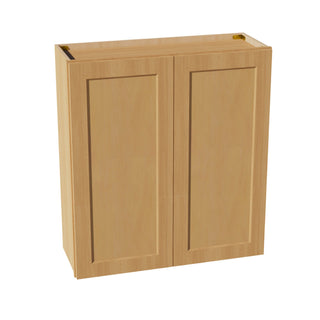HT - W3336: Timber Wood Shaker 33"W x 36"H 2 Doors & 2 Shelves Standard Wall Cabinet - homecabinets