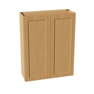 HT - W3342: Timber Wood Shaker 33"W x 42"H 2 Doors & 3 Shelves Standard Wall Cabinet - homecabinets