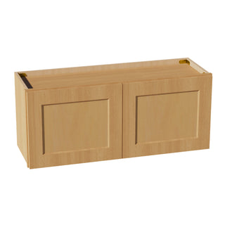 HT - W3615: Timber Wood Shaker 36"W x 15"H 2 Doors Standard Wall Bridge Cabinet - homecabinets