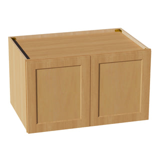 HT - W362124: Timber Wood Shaker 36"W x 21"H x 24"D 2 Doors & 1 Shelf Standard Bridge Wall Cabinet - homecabinets