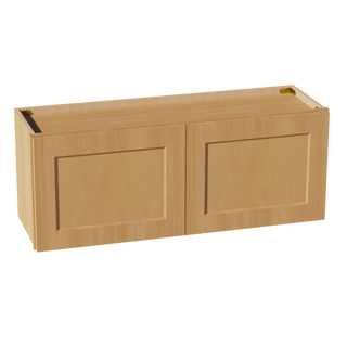 HT - W3915: Timber Wood Shaker 39"W x 15"H 2 Doors Standard Wall Bridge Cabinet - homecabinets
