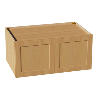 HT - W391824: Timber Wood Shaker 39"W x 18"H x 24"D 2 Doors Standard Bridge Wall Cabinet - homecabinets
