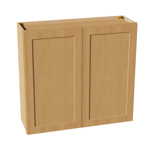 HT - W3936: Timber Wood Shaker 39"W x 36"H 2 Doors & 2 Shelves Standard Wall Cabinet - homecabinets