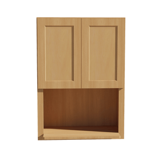 HT - WM3042: Timber Wood Shaker 30"W x 42"H 2 Door & 1 Shelf Wall Built - in Microwave Cabinets - homecabinets