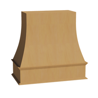 HT - WRH3636: Timber Wood Shaker 36"W x 36"H Wood Wall Mounted Range Hoods - homecabinets