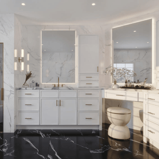 Slim Dove White Shaker 10x10 Kitchen - homecabinets