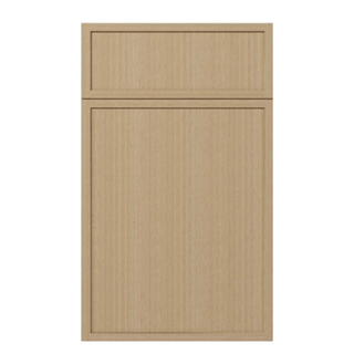 Slim White Oak Shaker 10x10 Kitchen - homecabinets