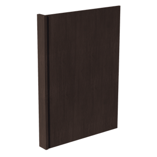 SM - DWR3: Mocha Brown Slim Shaker 3" Filler - 24"W x 34 - 1/2"H x 1/2"D Dishwasher Return Panel - homecabinets