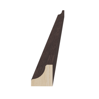SM - ICM8: Mocha Brown Slim Shaker 96"W x 3/4"H x 3/4"D Inside Corner Molding - homecabinets