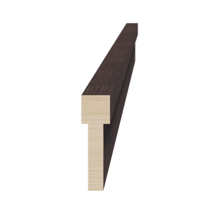 SM - STKM8: Mocha Brown Slim Shaker 96"W x 2 - 1/2"H x 3/4"D Stacking Molding - homecabinets