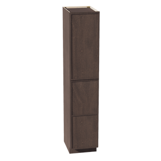 SM - TP1890: Mocha Brown Slim Shaker 18"W x 90"H x 24"D 2 Doors & 5 Shelves Tall Shelf Pantry Cabinets - homecabinets