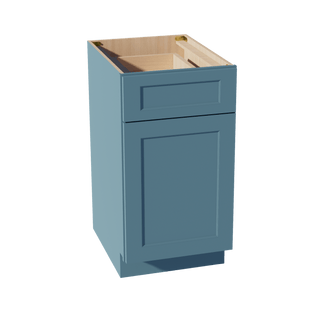 TG - B18: Soft Green Shaker 18" 1 Drawer 1 Door Standard Base Cabinet - homecabinets