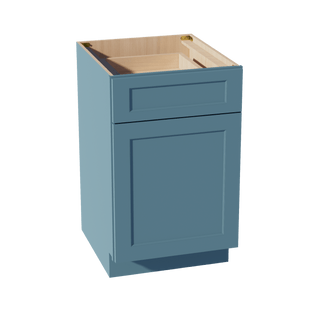 TG - B21: Soft Green Shaker 21" 1 Drawer 1 Door Standard Base Cabinet - homecabinets