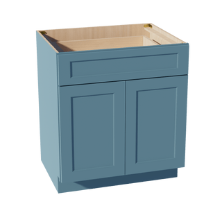 TG - B30: Soft Green Shaker 30" 1 Drawer 2 Doors Standard Base Cabinet - homecabinets
