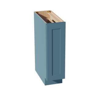 TG - BF09 - PO: Soft Green Shaker 09" Full Door Pull Out Spice Rack Base Cabinets - homecabinets