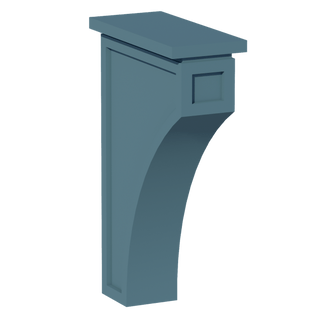 TG - CMCB: Soft Green Shaker 3 - 1/2"W x 12 - 1/4"H x 08"D Extra Large Corbel - homecabinets