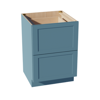 TG - DB24 - 2: Soft Green Shaker 24" 2 Drawers Base Cabinet - homecabinets
