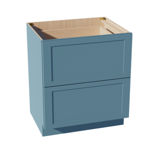 TG - DB30 - 2: Soft Green Shaker 30" 2 Drawers Base Cabinet - homecabinets