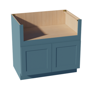 TG - FS36: Soft Green Shaker 36" 2 Doors Farm House Sink Base Cabinets - homecabinets