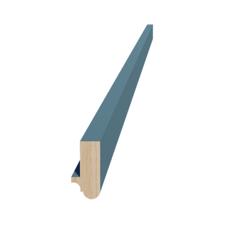 TG - LRM: Soft Green Shaker 96"W x 1 - 1/2"H x 3/4"D Light Rail Molding - homecabinets