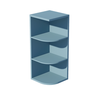 TG - OE1230: Soft Green Shaker 12"W x 30"H 4 Shelves Wall End Shelf Cabinet - homecabinets