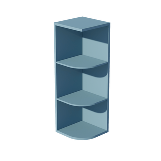 TG - OE1236: Soft Green Shaker 12"W x 36"H 4 Shelves Wall End Shelf Cabinet - homecabinets