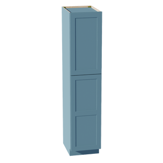TG - TP1884: Soft Green Shaker 18"W x 84"H x 24"D 2 Doors & 5 Shelves Tall Shelf Pantry Cabinets - homecabinets