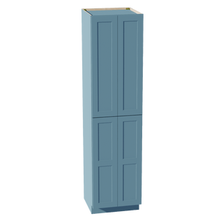 TG - TP2496: Soft Green Shaker 24"W x 96"H x 24"D 4 Door & 6 Shelves Tall Shelf Pantry Cabinets - homecabinets