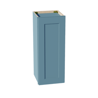TG - W1230:: Soft Green Shaker 12"W x 30"H 1 Door & 2 Shelves Standard Wall Cabinet - homecabinets