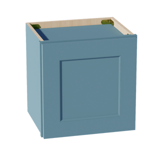TG - W1515: Soft Green Shaker 15"W x 15"H 1 Door Standard Wall Bridge Cabinet - homecabinets