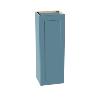 TG - W1542: Soft Green Shaker 15"W x 42"H 1 Door & 3 Shelves Standard Wall Cabinet - homecabinets