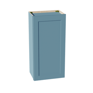 TG - W1836: Soft Green Shaker 18"W x 36"H 1 Door & 2 Shelves Standard Wall Cabinet - homecabinets