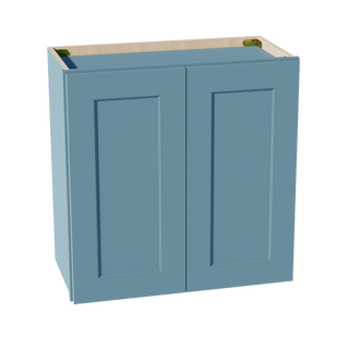 TG - W2424: Soft Green Shaker 24"W x 24"H 2 Doors Standard Wall Bridge Cabinet - homecabinets