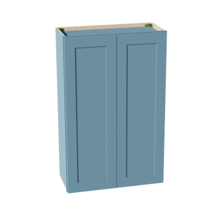 TG - W2742: Soft Green Shaker 27"W x 42"H 2 Doors & 3 Shelves Standard Wall Cabinet - homecabinets