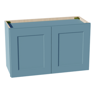 TG - W3018: Soft Green Shaker 30"W x 18"H 2 Doors Standard Wall Bridge Cabinet - homecabinets