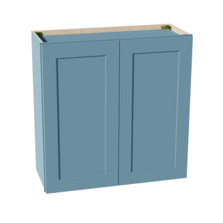 TG - W3030: Soft Green Shaker 30"W x 30"H 2 Doors & 2 Shelves Standard Wall Cabinet - homecabinets