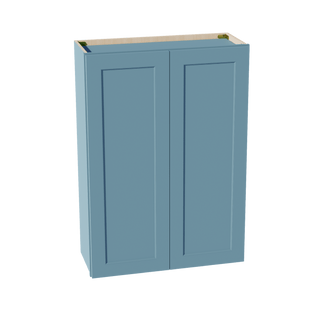 TG - W3042: Soft Green Shaker 30"W x 42"H 2 Doors & 3 Shelves Standard Wall Cabinet - homecabinets